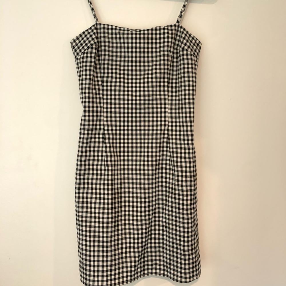 Black and White Checkered Dress